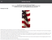 Tablet Screenshot of brotherssecurity.com